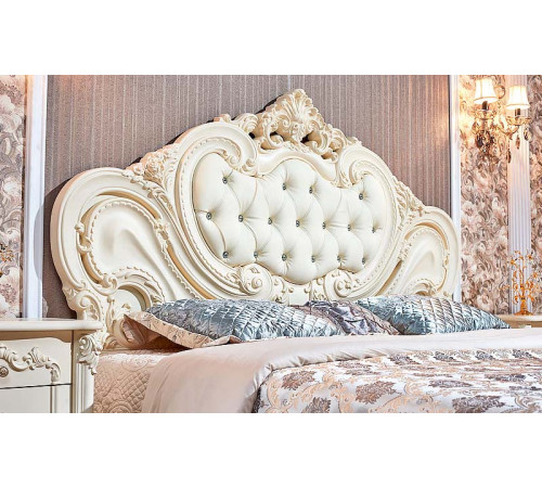 Кровать Элиза Люкс (крем) 1600х2000
