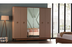 Шкаф платяной 6-и дверный Алвис (ALVIS) ALVIS-34